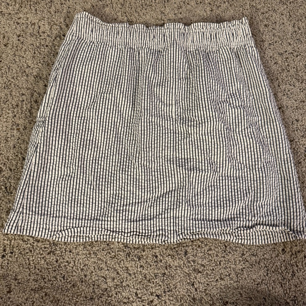 Lands’ End Canvas Striped Skirt With Pockets Size 6 - Picture 9 of 14